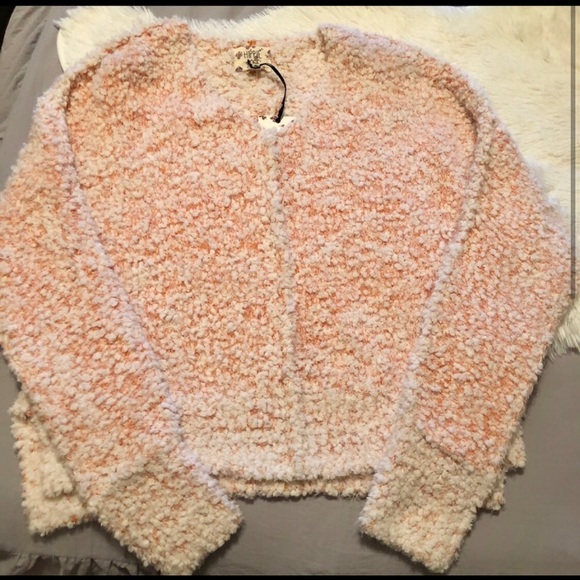 NWT peach popcorn sweather Hippie Rose small - Picture 5 of 8